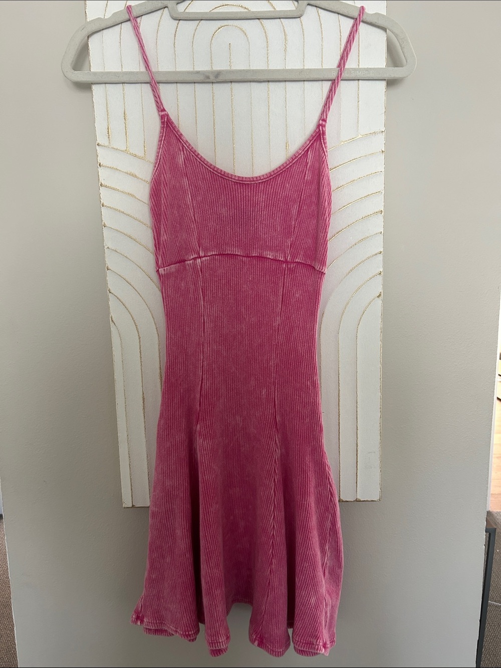 Lulu's Pink Corduroy Mini Dress